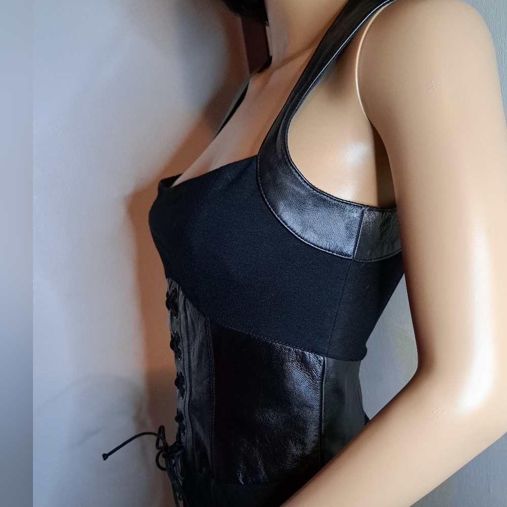 Bebe leathered dress - Picture 4 of 10